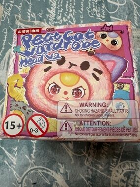 Baby three Peat Cat Wardrobe head Plush keychain mystery box